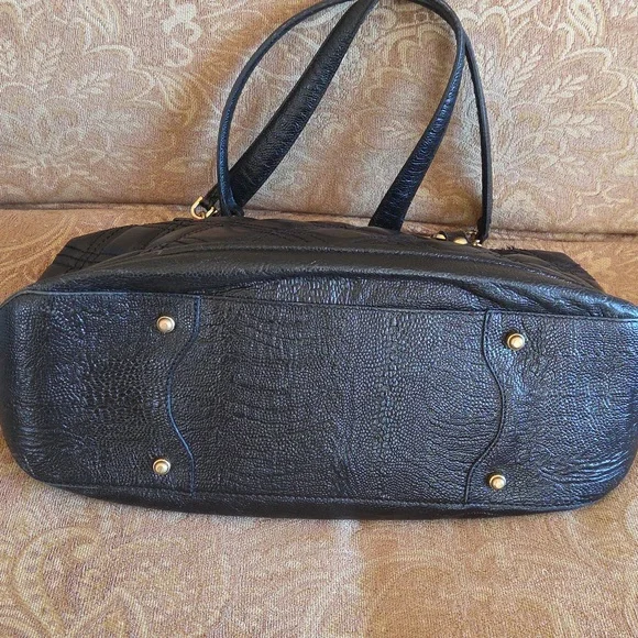 Brahmin Amy Rivington Black Leather Quilted Handbag - Picture 6 of 9